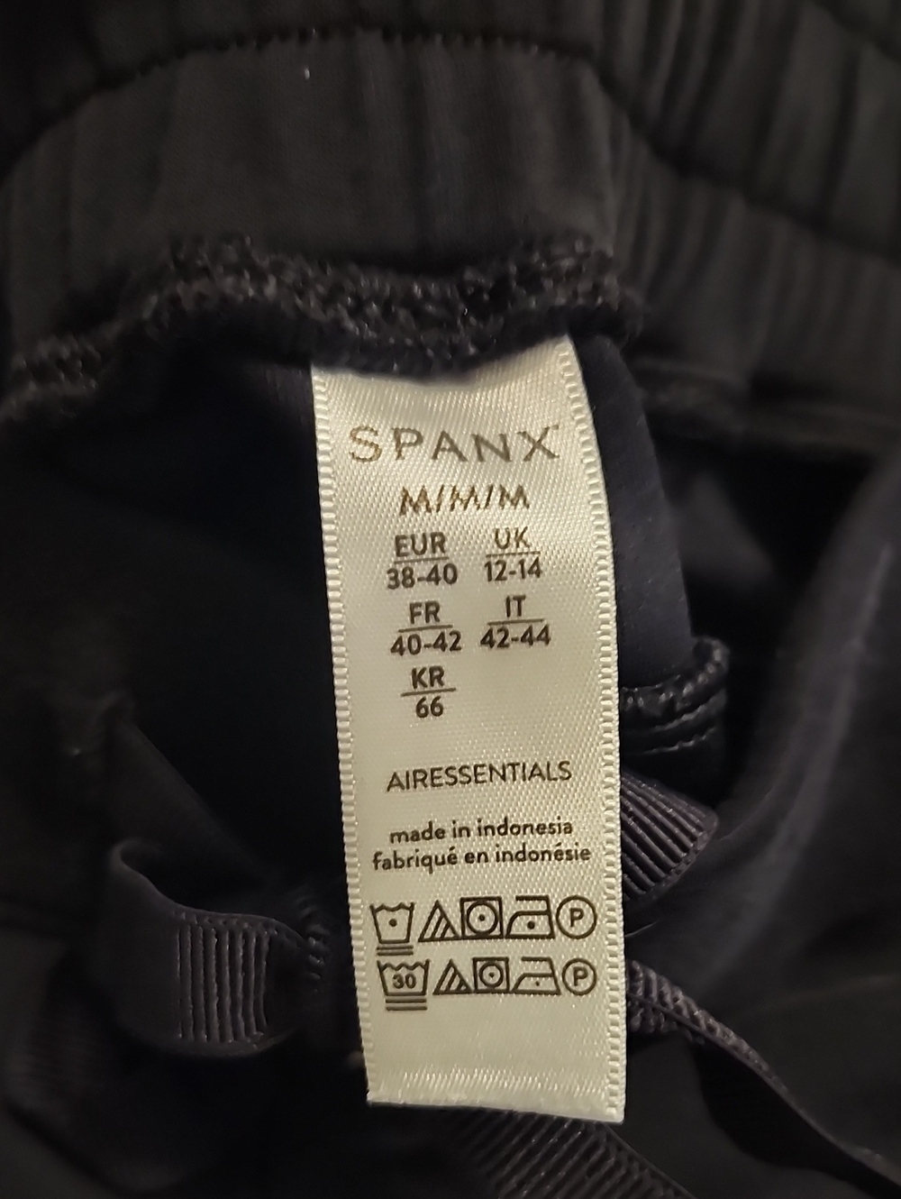 SPANX Black Wide-Leg Pull-On Knit Pants M - Picture 2 of 5